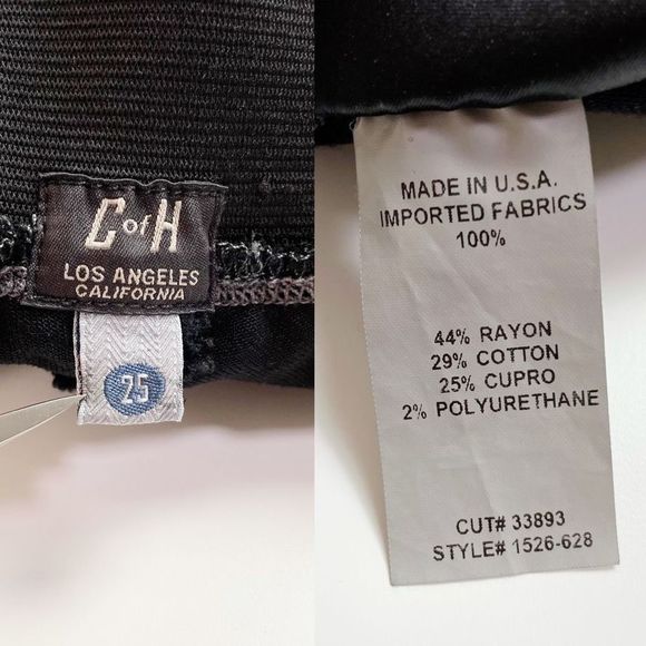 Citizens Of Humanity Greyson Coated Denim Legging Mid-Rise Black Suedette 25 - Picture 9 of 10